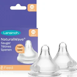 Lot de 2 tétines Natural Wave® spécial allaitement débit très lent