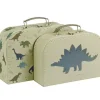 Lot de 2 valisettes de rangement Dinosaure
