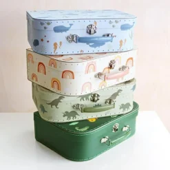 Lot de 2 valisettes de rangement Dinosaure