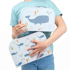 Lot de 2 valisettes de rangement Océan