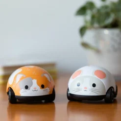 Lot de 2 véhicules à friction chat et souris