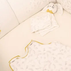 Lot doudou plat + anneau de dentition Leafy Bunny