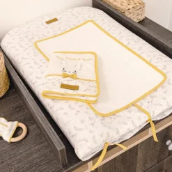 Lot doudou plat + anneau de dentition Leafy Bunny