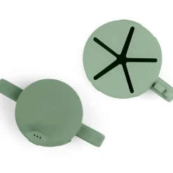 Lot tasse à bec et tasse à goûter Peekaboo Deer friends Vert