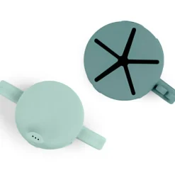 Lot tasse à bec et tasse à goûter Peekaboo Deer friends Bleu