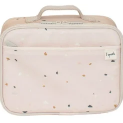 Lunch bag en tissu recyclé Terrazzo rose