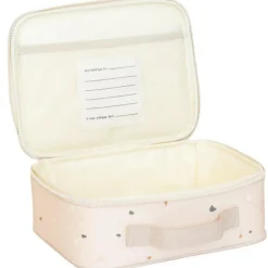 Lunch bag en tissu recyclé Terrazzo rose