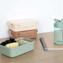 Lunch box en plastique recyclé Rouille