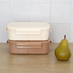 Lunch box en plastique recyclé Rouille