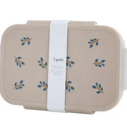 Lunch box en plastique recyclé Taupe-Myrtille