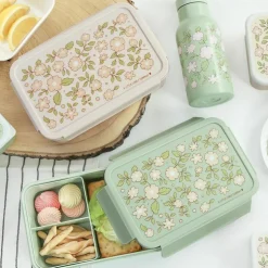 Lunch box Fleurs Rose