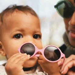 Lunettes de soleil Diabola rose pivoine (0-12 mois)