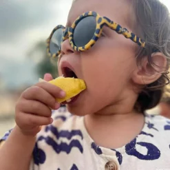 Lunettes de soleil Kiddos Lou Pattern yellow blue (3-5 ans)