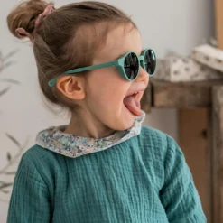 Lunettes de soleil Merry Tropical green (2-4 ans)