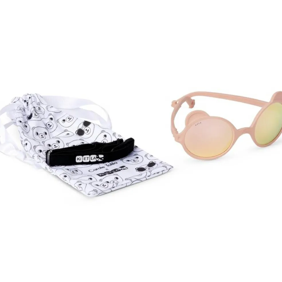 Lunettes de soleil Ourson Rose pêche (0-12 mois)