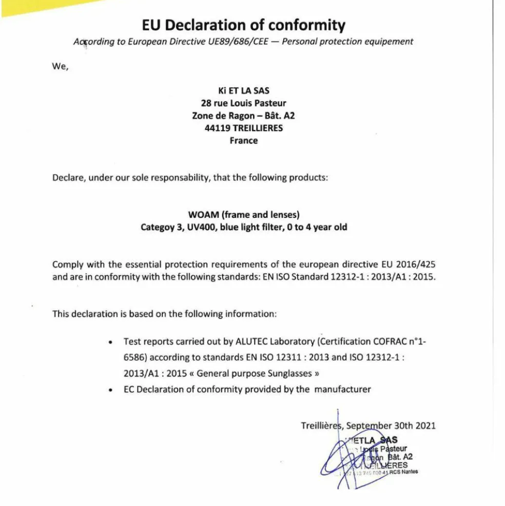 Lunettes de soleil Woam Brun ambré (0-2 ans)