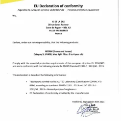 Lunettes de soleil Woam violettes (0-2 ans)