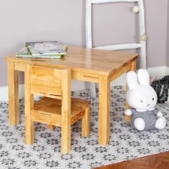 Ma table en bois naturel (4-7 ans)