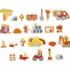Magnets Engins de chantier (24 pièces)