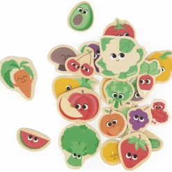 Magnets Fruits et légumes (24 pièces)