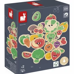 Magnets Fruits et légumes (24 pièces)