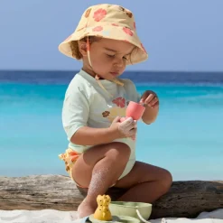 Maillot de bain couche Fleurs vanille (07-12 mois)