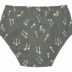 Maillot de bain couche Palmiers olive foncé (07-12 mois)