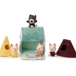 Maison du loup et des 3 petits cochons