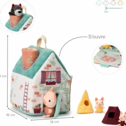 Maison du loup et des 3 petits cochons