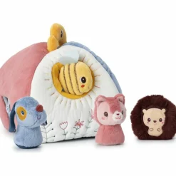 Maison en tissu Jules et 4 hochets cachés