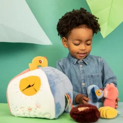 Maison en tissu Jules et 4 hochets cachés