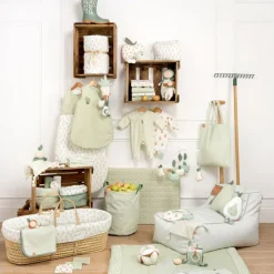 Matelas à langer + serviette éponge Botanica (52 x 68 cm)