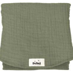 Matelas à langer effet lin vert amande