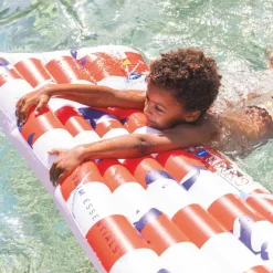 Matelas aquatique Baleine rouge et blanc