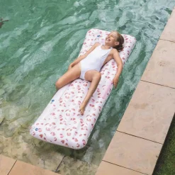 Matelas aquatique Léopard vieux rose
