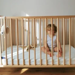 Matelas pliant 2 parties Zen déhoussable (60x120 cm)