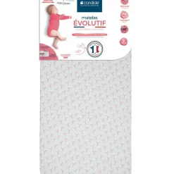Matelas évolutif déhoussable antibactérien (70 x 140 cm)