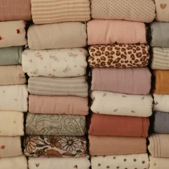 Maxi lange en coton bio Boats (120 x 120 cm)