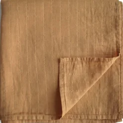 Maxi lange en coton bio Fall yellow (120 x 120 cm)