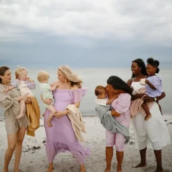 Maxi lange en coton bio Fall yellow (120 x 120 cm)