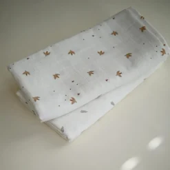 Maxi lange en coton bio Sparrows (120 x 120 cm)