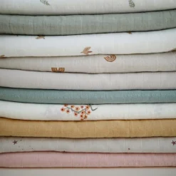 Maxi lange en coton bio Sparrows (120 x 120 cm)