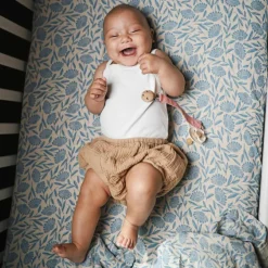 Maxi lange en coton Blue Flowers (120 x 120 cm)