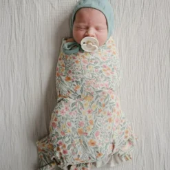 Maxi lange en coton Pastel Blooms (120 x 120 cm)