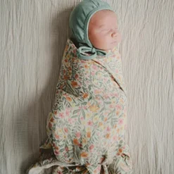 Maxi lange en coton Pastel Blooms (120 x 120 cm)