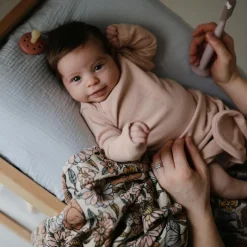 Maxi lange en coton Retro Flowers (120 x 120 cm)