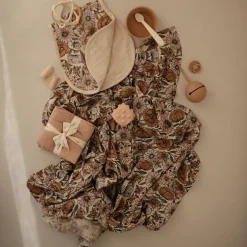 Maxi lange en coton Retro Flowers (120 x 120 cm)