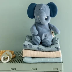 Maxi lange en mousseline Enchanting Elephant (110 x 110 cm)