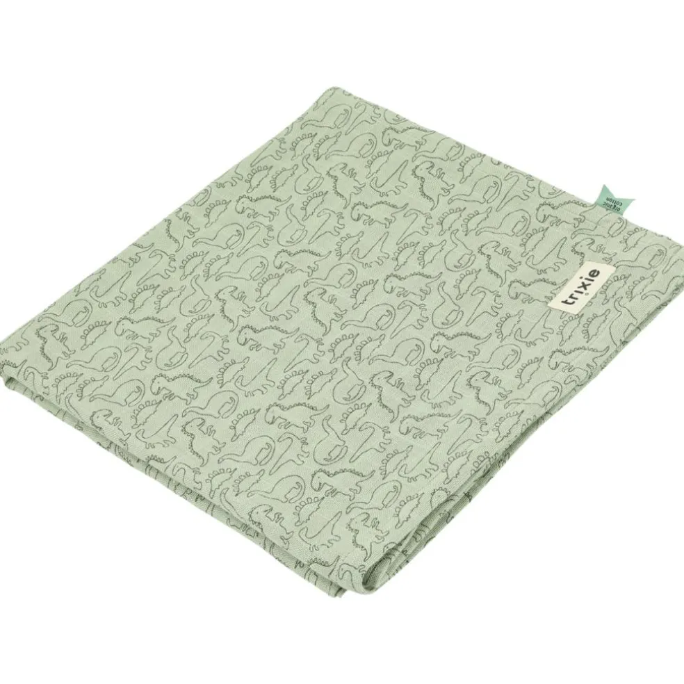 Maxi lange en mousseline Daring Dino (110 x 110 cm)