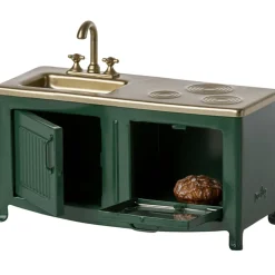 Meuble de cuisine vert foncé